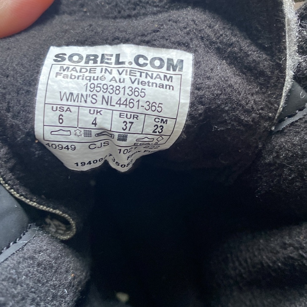 ❄️SOREL Explorer II Joan Felt WP Green white black red Women’s 6 - Picture 13 of 17